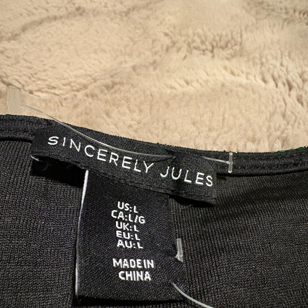 Sincerely Jules Green Sequin Crop Set - Picture 6 of 6